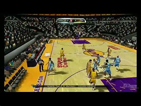 NBA 2K10 Nintendo Wii Gameplay - Lakers vs. Nuggets - YouTube