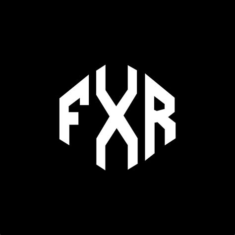 FXR letter logo design with polygon shape. FXR polygon and cube shape logo design. FXR hexagon ...