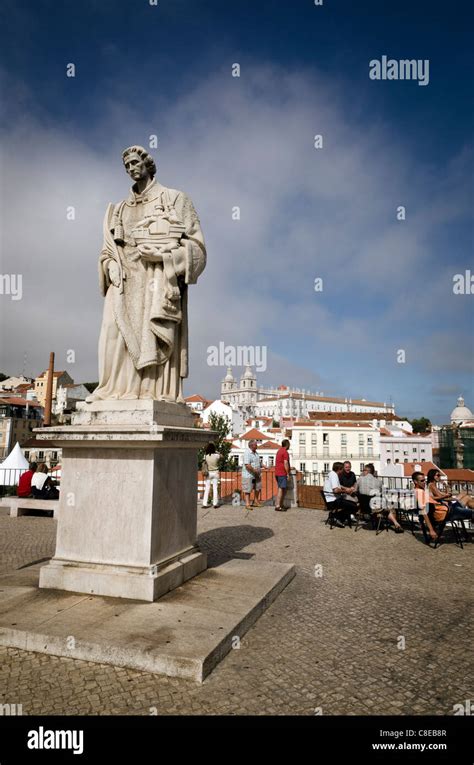 Saint Vincent statue (Sao Vicente) Lisbon Portugal Stock Photo - Alamy