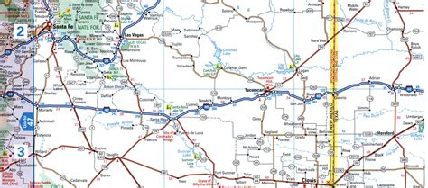 Map I-40 interstate highway California, Arizona, New Mexico, Texas ...