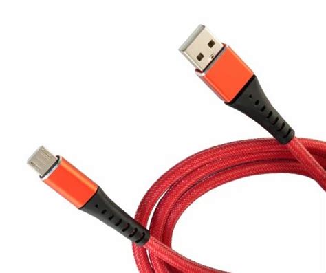 Red Micro USB Cable, Cable Size: 1 Meter at Rs 26/piece in Jaipur | ID ...