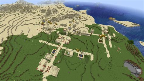 Desert Village At Spawn Seed Minecraft Map