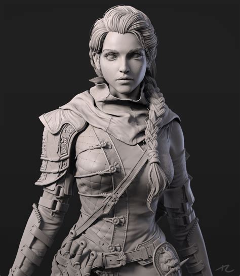 Tara, Tristan Liu on ArtStation at https://www.artstation.com/artwork/L2aa5K | Zbrush character ...