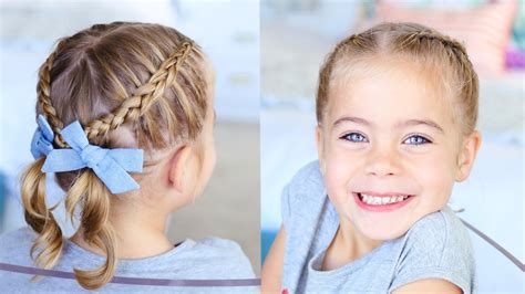 Criss-Cross Pigtails | Toddler Hairstyles | Cute Girls Hairstyles - YouTube