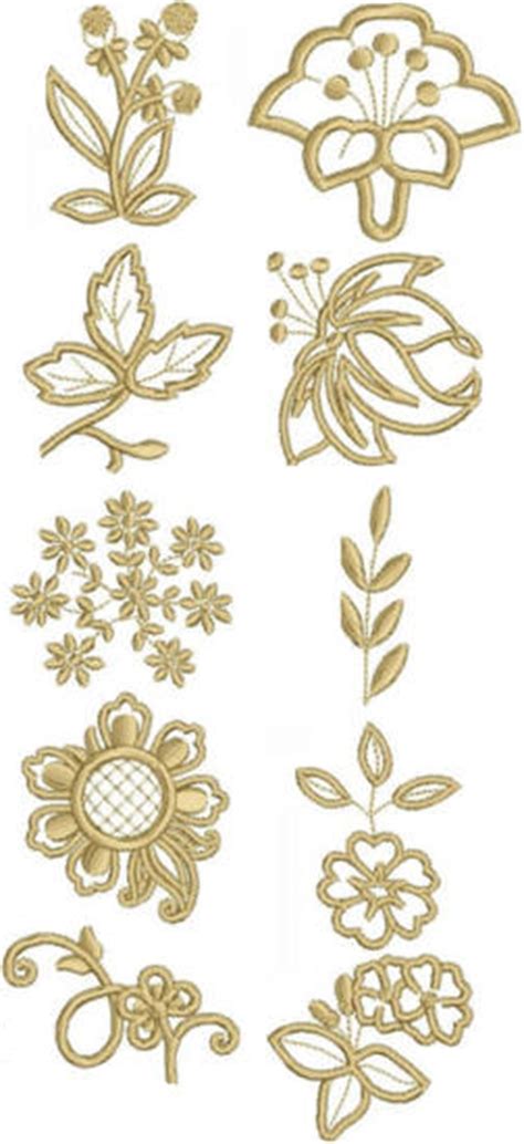 Advanced Embroidery Designs - Flower Embellishment Set