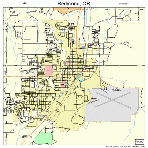 Redmond Oregon Street Map 4161200