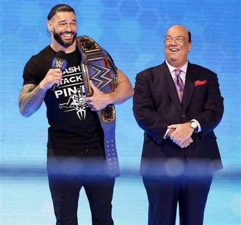 Universal Champion Roman Reigns with Paul Heyman | Wwe superstar roman reigns, Roman reigns ...