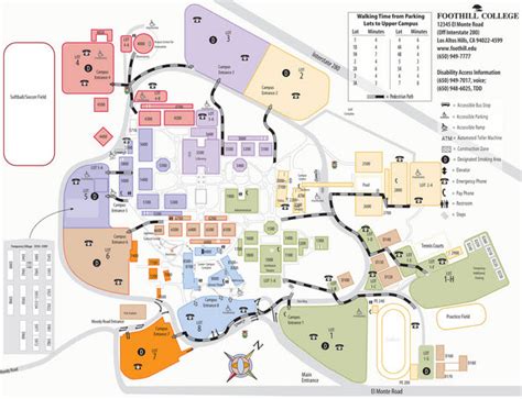 Foothill Campus Map | World Map 07