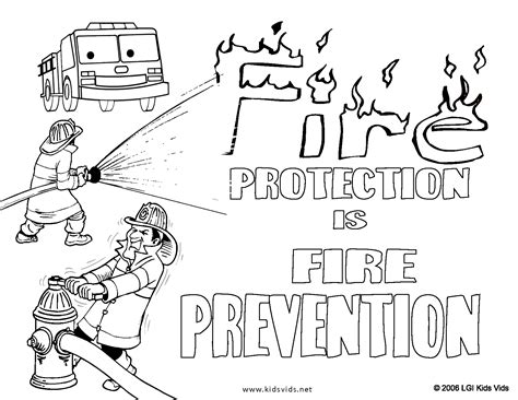 Fire Safety Coloring Book Printable