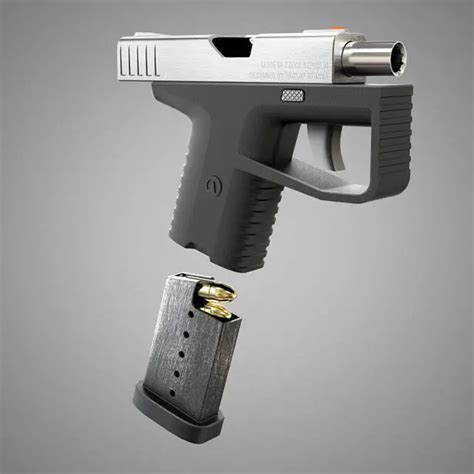 Small, Unobtrusive, Self-Defence Handgun for a Secondary Weapon - Tuvie Design