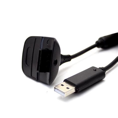 Xbox 360 Play and Charge Cable Black - Walmart.com - Walmart.com