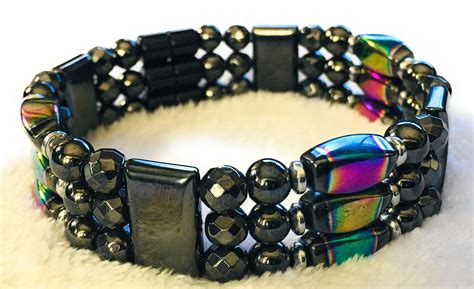 Magnetic Hematite Therapy Bracelet Rainbow Hematite Bracelet - Etsy ...