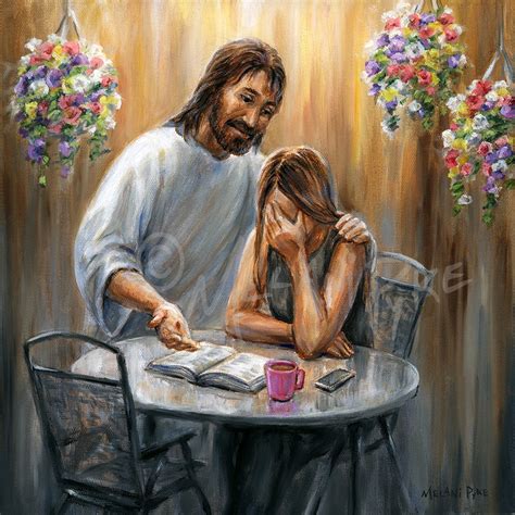 Jesus Comforts the Mourning Giclee Print on Paper or Canvas - Etsy India