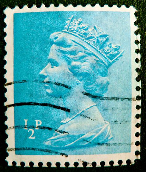 old stamp England GB UK 1/2p 0.5p Great Britain machin 1/2… | Flickr