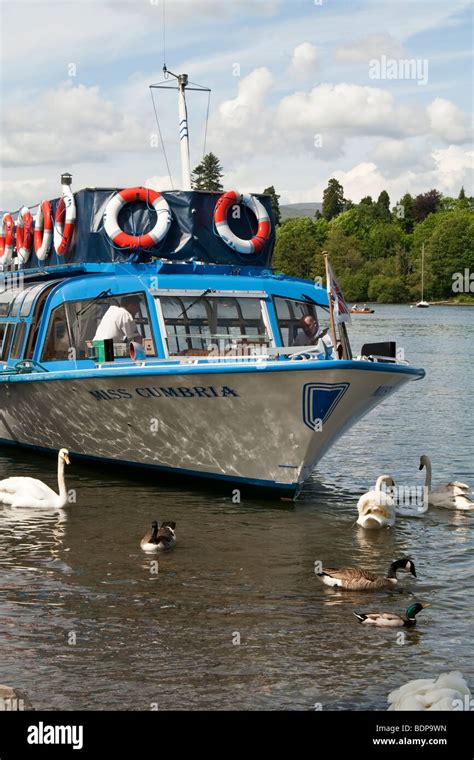 A boat on Lake Windermere Stock Photo - Alamy