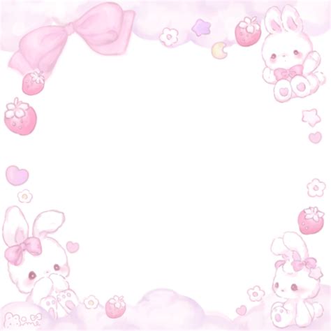 オリジナルフレーム♡ - Baby♡Bunny | Pink aesthetic, Cute backgrounds, Kawaii ...