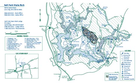 Salt Fork State Park map - Lore City Ohio 43755 • mappery