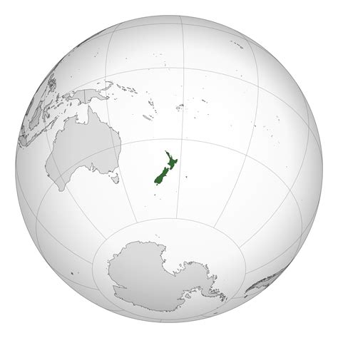 New Zealand World Map