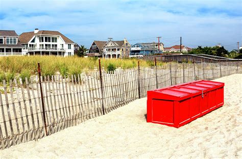 Red Beach Locker on Cape May Beach 2008 Photograph by John Rizzuto ...