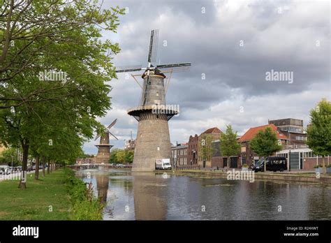 Windmills Of Schiedam, Netherlands Stock Photo - Alamy