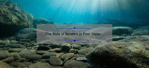 The Role of Borates in Pool Water Maintenance: A Comprehensive Guide - GoWaterKing.com