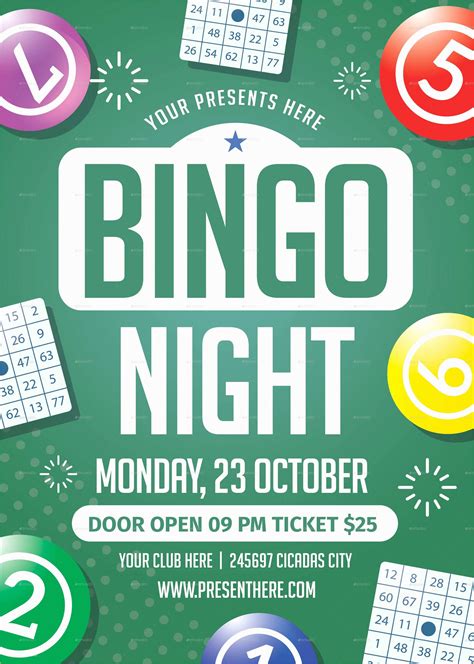 Free Bingo Night Flyer Template Of Bingo Night Flyer by Lilynthesweetpea | Heritagechristiancollege