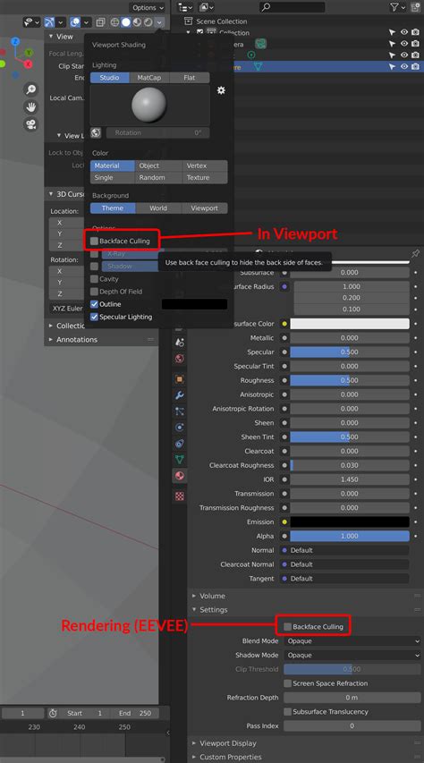 camera backface culling : r/blender