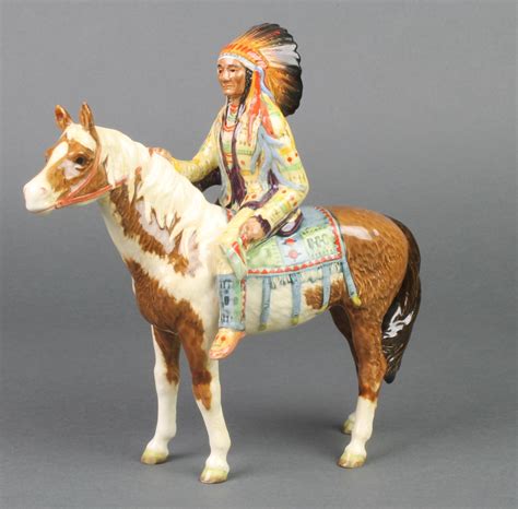 Lot No 6 A Beswick figure of a native American Indian on horseback 9" £30-60