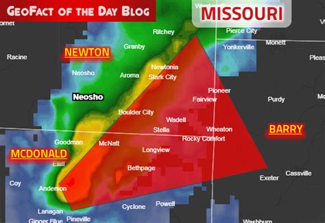 GeoFact of the Day: 11/26/2019 Missouri Tornado Warning 1