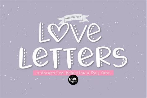 LOVE LETTERS a Decorative Valentine Font By Blush Font Co. | TheHungryJPEG