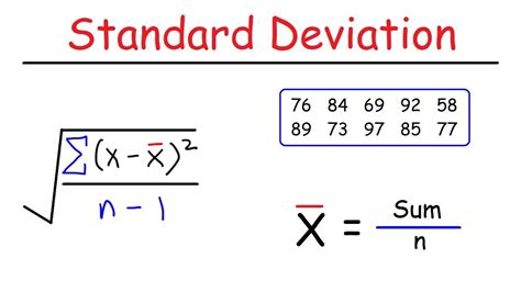 How To Calculate The Standard Deviation - YouTube