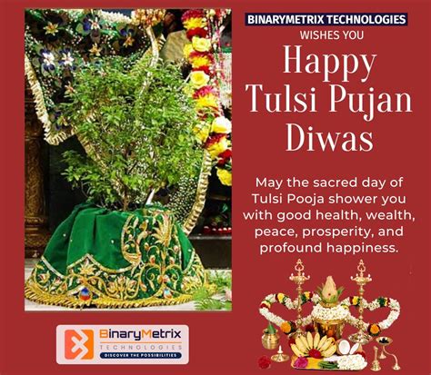 Happy Tulsi Pujan Diwas! | Tulsi, Tulsi pooja wishes, Tulsi vivah