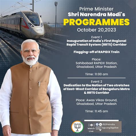 PM Shri Narendra Modi 's programmes in Uttar Pradesh on October 20 ...