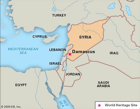 Damascus On World Map - Draw A Topographic Map