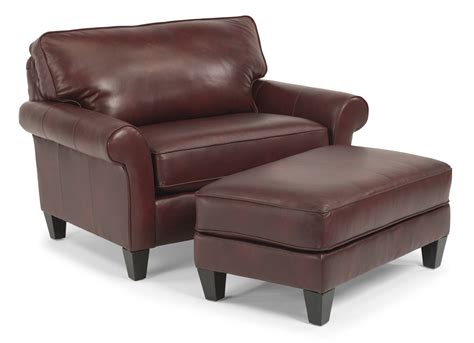 Westside Leather Cocktail Ottoman NIS468660025 by Flexsteel Furniture at The Furniture Mall