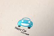 Happy Car Logo Template | Branding & Logo Templates ~ Creative Market