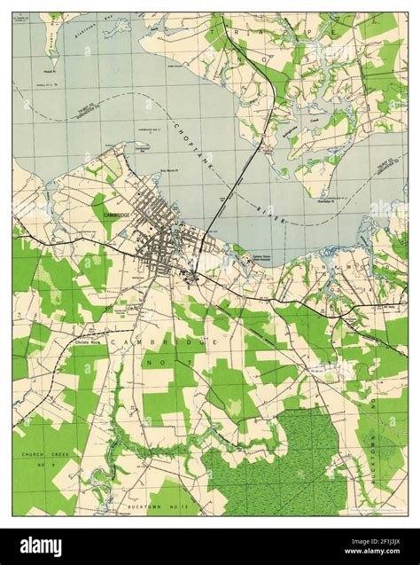 Cambridge, Maryland, map 1944, 1:31680, United States of America by ...