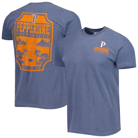 Men's Navy Pepperdine Waves Logo Campus Icon T-Shirt