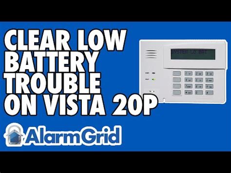 How Do I Clear a Low Battery in My Honeywell Vista P Series Panel ...