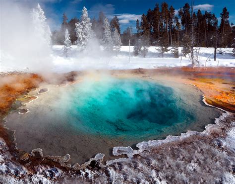 Winter Adventures include Yellowstone National Park Hot Springs - Running Horse Realty