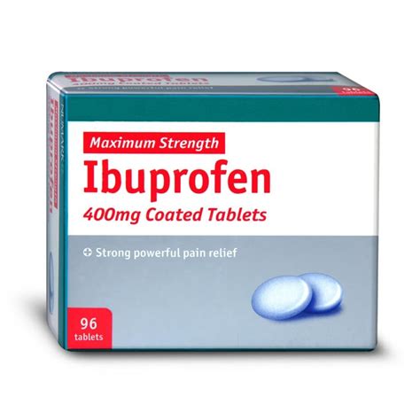 Ibuprofen - 96 x 400mg Tablets | Max Strength Pain Relief | Chemist 4 U