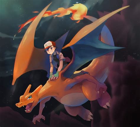 Pokémon, Ash Ketchum, Charizard (Pokémon), HD wallpaper | Peakpx