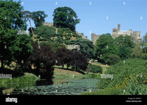 Warwick castle gardens capability brown hi-res stock photography and images - Alamy