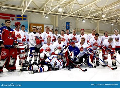 Ice-hockey Teams after Match Editorial Stock Photo - Image of game ...