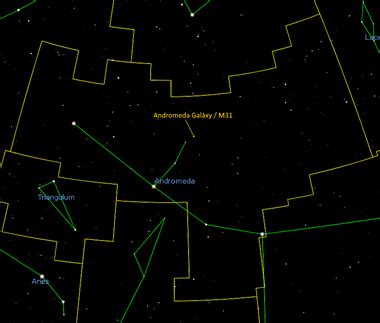 Andromeda Galaxy Facts (NGC 224, Messier 31) , Size, Picture, Map ...