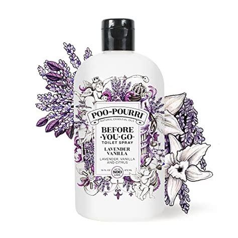 Poo-Pourri Before-You-Go Toilet Spray, Lavender Vanilla, Refill Bottle 16 Fl Oz - Lavender ...