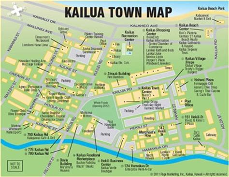 Kailua Town Map | Hawaii | Hawaii, Kailua hawaii, Hawaii travel