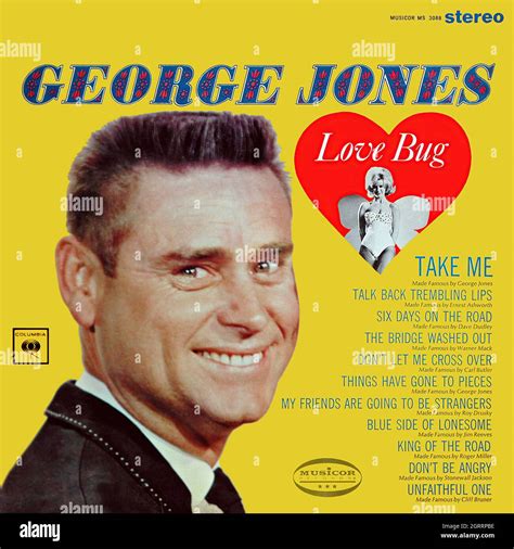 George Jones - Love Bug 1966 - Vintage Vinyl 33 rpm record Stock Photo - Alamy