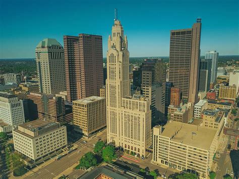 Building City Buildings On Top View Downtown Image Free Photo