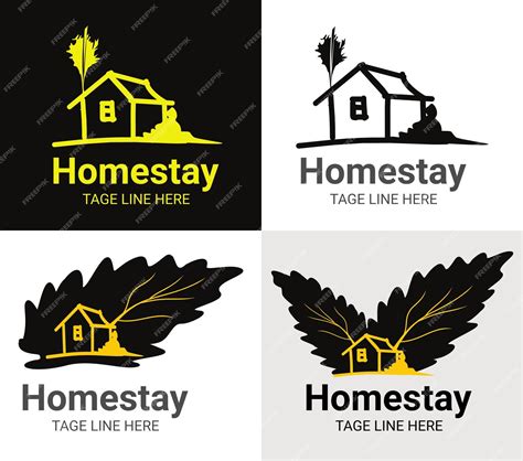 Premium Vector | Homestay logo natural simple logo icon vector home stay company logo vector ...